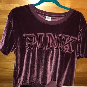 Maroon PINK Crop Too